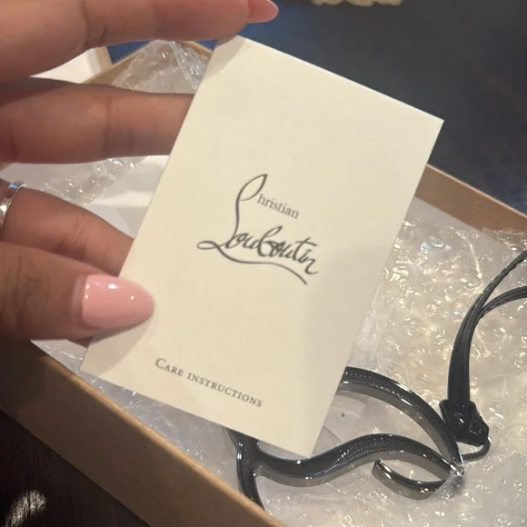 New Christian Louboutin Leather Handbag Charm - Picture 8 of 10